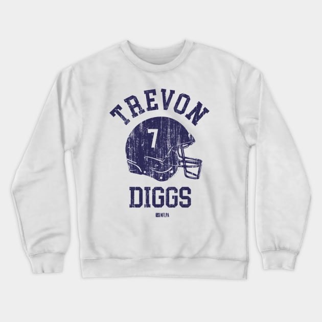 Trevon Diggs Dallas Helmet Font Crewneck Sweatshirt by TodosRigatSot